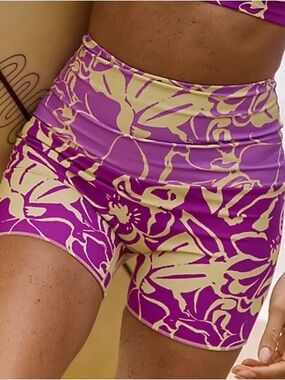 FREE PEOPLE It’s Now Cool Printed Contour Fitted Surf Swim Bottoms NWOT